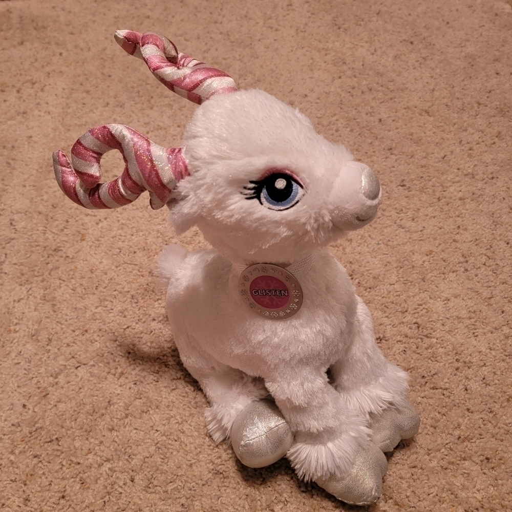 Reindeer Glisten Merry Mission Build A Bear Candy Cane Plush Stuffed Christmas